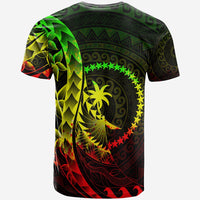 Chuuk T Shirt Custom Polynesian Pattern Style Reggae Color - Polynesian Pride