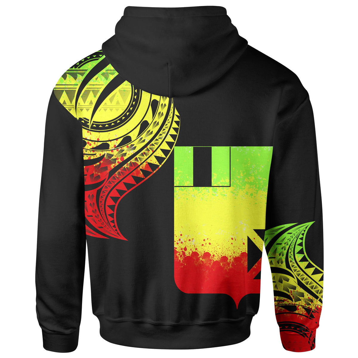 Wallisnd Futuna Custom Hoodie Wallisnd Futuna Tatau Reggae Patterns - Polynesian Pride