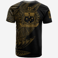 Samoa T Shirt Legends Are Born In Gold Color - Polynesian Pride