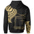 Tokelau Custom Zip Hoodie Tokelau Tatau Gold Patterns - Polynesian Pride