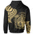 Nauru Custom Zip Hoodie Nauru Tatau Gold Patterns - Polynesian Pride