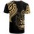 Solomon Islands Custom T Shirt Solomon Islands Tatau Gold Patterns - Polynesian Pride