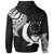 Pohnpei State Custom Zip Hoodie Pohnpei State Tatau White Patterns - Polynesian Pride