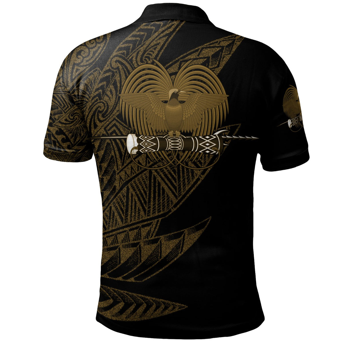 Papua New Guinea Polo Shirt Legends Are Born In Gold Color - Polynesian Pride
