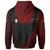 Papua New Guinea Hoodie Red Polynesian Patterns Sport Style - Polynesian Pride