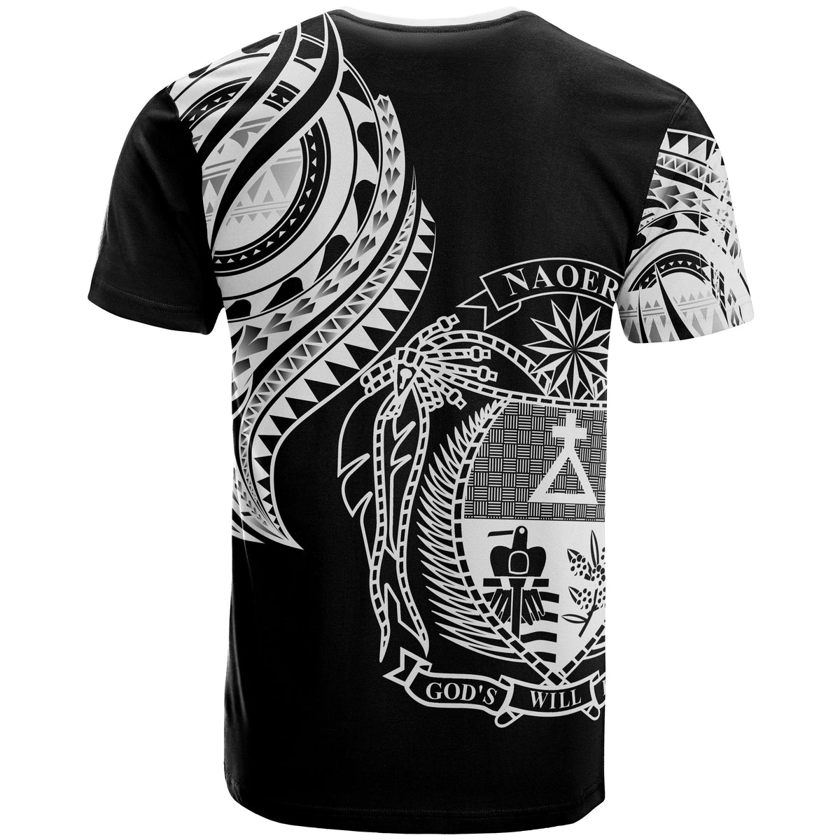 Nauru T Shirt Nauru Tatau White Patterns - Polynesian Pride