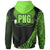 Papua New Guinea Hoodie Green Polynesian Patterns Sport Style - Polynesian Pride