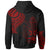 Solomon Islands Zip Hoodie Solomon Islands Tatau Red Patterns - Polynesian Pride