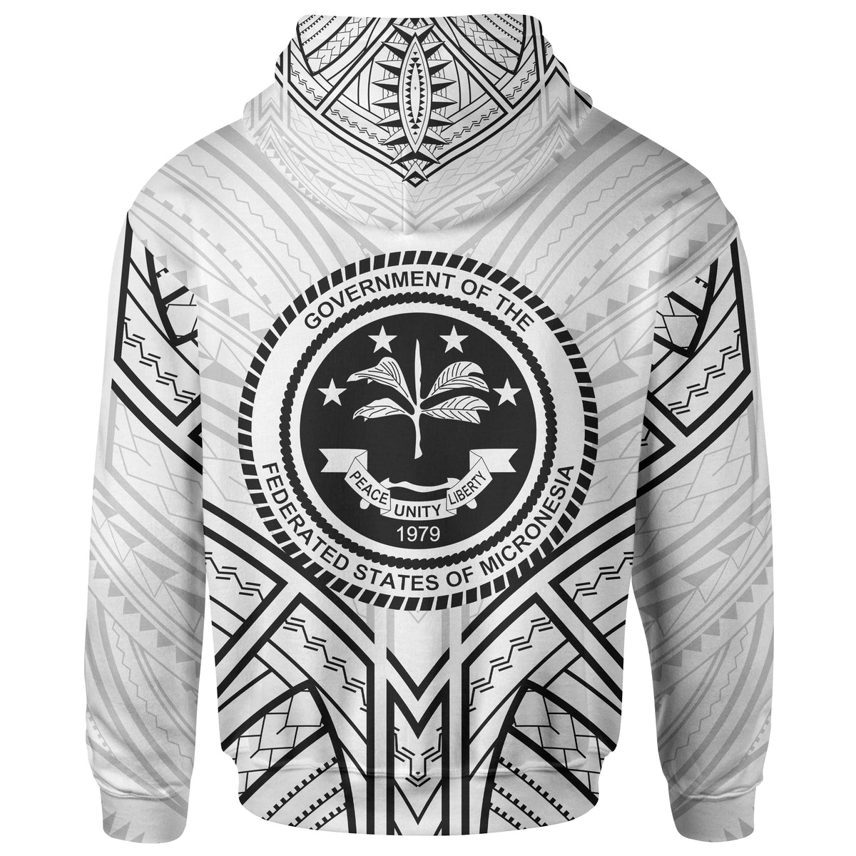 Federated States of Micronesia Hoodie Federated States of Micronesia Seal Tribal Patterns - Polynesian Pride