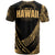 Hawaii T Shirt Gold Polynesian Patterns Sport Style - Polynesian Pride