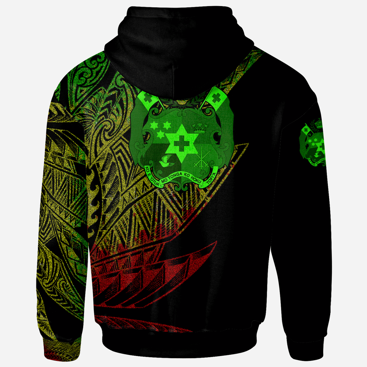 Tonga Hoodie Legends Are Born In Reggae Color - Polynesian Pride