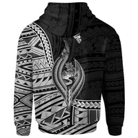 Guam Zip Hoodie Asan Maina Seal of Guam Polynesian Patterns - Polynesian Pride