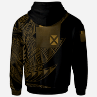 Wallis & Futuna Hoodie Legends Are Born In Gold Color - Polynesian Pride