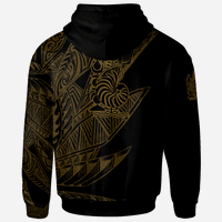 New Caledonia Hoodie Legends Are Born In Gold Color - Polynesian Pride
