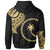 Chuuk State Custom Zip Hoodie Chuuk State Tatau Gold Patterns - Polynesian Pride