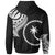 Chuuk State Custom Zip Hoodie Chuuk State Tatau White Patterns - Polynesian Pride