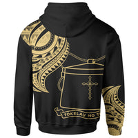 Tokelau Hoodie Tokelau Tatau Gold Patterns - Polynesian Pride