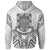 Tuvalu Zip Hoodie Tuvalu Seal Tribal Patterns - Polynesian Pride