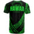 Hawaii T Shirt Green Polynesian Patterns Sport Style - Polynesian Pride