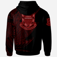 Tuvalu Hoodie Legends Are Born In Red Color - Polynesian Pride