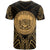 Hawaii T Shirt Hawaii Seal Tribal Gold Color Patterns - Polynesian Pride