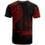 Papua New Guinea T Shirt Papua New Guinea Tatau Red Patterns With Coat Of Arms - Polynesian Pride
