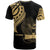 Papua New Guinea Custom T Shirt Papua New Guinea Tatau Gold Patterns - Polynesian Pride