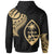 Guam Custom Zip Hoodie Guam Tatau Gold Patterns - Polynesian Pride