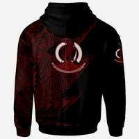 Vanuatu Hoodie Legends Are Born In Red Color - Polynesian Pride