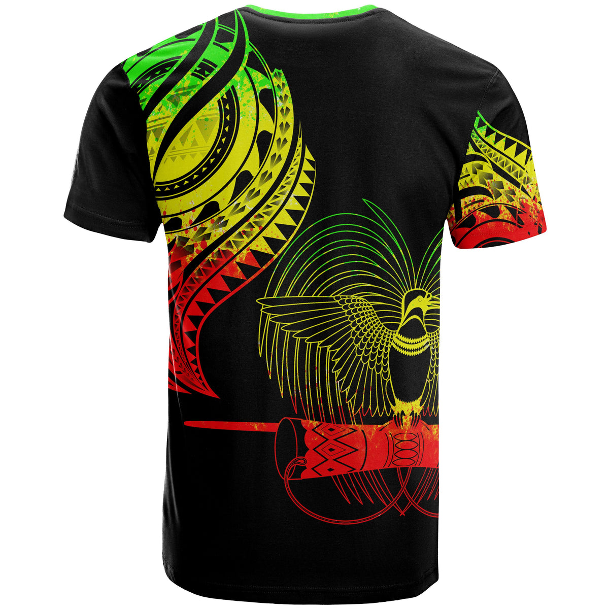 Papua New Guinea Custom T Shirt Papua New Guinea Tatau Reggae Patterns - Polynesian Pride