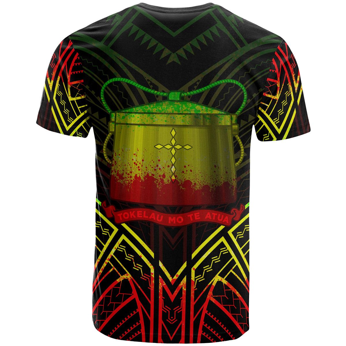 Tokelau T Shirt Tokelauan Seal Tribal Reggae Color Patterns - Polynesian Pride