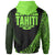 Tahiti Zip Hoodie Green Polynesian Patterns Sport Style - Polynesian Pride