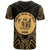 Niue T Shirt Niue Seal Tribal Gold Color Patterns - Polynesian Pride