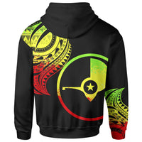 Yap State Zip Hoodie Yap State Tatau Reggae Patterns - Polynesian Pride