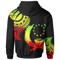Pohnpei State Hoodie Pohnpei State Tatau Reggae Patterns With Coat ofrms - Polynesian Pride