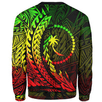 Chuuk Custom Personalised Sweatshirt - Wings Style Reggae Color - Polynesian Pride