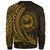 Northern Mariana Islands Sweatshirt - Wings Style Gold Color - Polynesian Pride