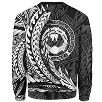 Northern Mariana Islands Custom Personalised Sweatshirt - Wings Style White Color - Polynesian Pride