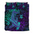 Polynesian Bedding Set Purple Paradise Hawaiian Tribal Hammerhead Shark LT14 - Polynesian Pride