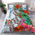 (Custom Personalised) Fiji Bedding Set Proud Fijian Tapa mix Tagimoucia Flowers LT13 - Polynesian Pride