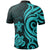 Hawaii Polo Shirt Turquoise Kanaka Maoli Tentacle Turtle - Polynesian Pride