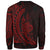 New Caledonia Sweatshirt - Wings Style Red Color - Polynesian Pride