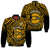 Hawaii Bomber Jacket Nanakuli High and Intermediate School Tribal Kakau LT14 Unisex Gold - Polynesian Pride