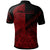 Palau Polo Shirt Red Color Symmetry Style - Polynesian Pride