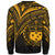 Samoa Sweatshirt - Cross Style Gold Color - Polynesian Pride