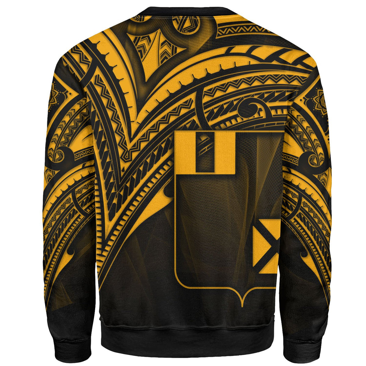 Wallis and Futuna Sweatshirt - Cross Style Gold Color - Polynesian Pride