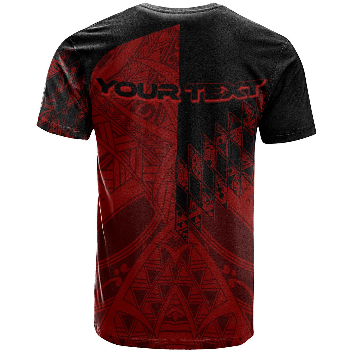 Tokelau T Shirt Custom Red Color Symmetry Style - Polynesian Pride