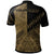 Tonga Custom Polo Shirt Gold Color Symmetry Style - Polynesian Pride