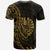 French Polynesia T Shirt Polynesian Pattern Style Gold Color - Polynesian Pride