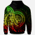 Palau Zip Hoodie Custom Polynesian Pattern Style Reggae Color - Polynesian Pride